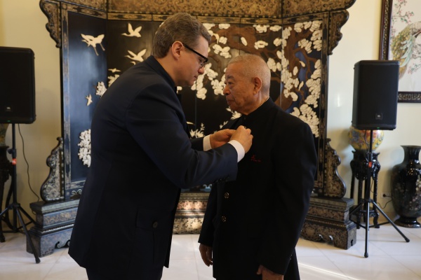 吴彬授予“友谊勋章”仪式在俄罗斯联邦驻华大使馆举办   一带一路  丝路文化 吴彬  中国武术  友谊勋章