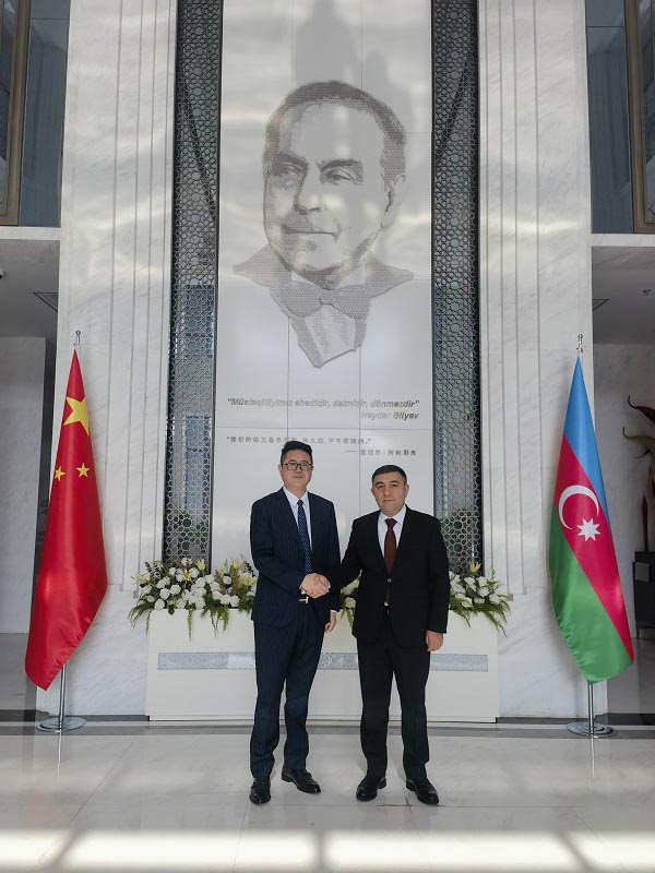 “一带一路”科学技术协会副秘书长李仁莹教授受邀访问阿塞拜疆共和国驻华大使馆，共话高质量共建“一带一路”中阿两国新机遇  一带一路  中阿智库  民心相通