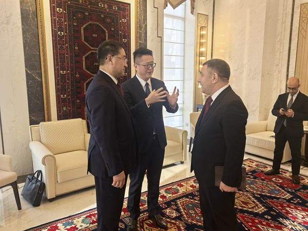 “一带一路”科学技术协会副秘书长李仁莹教授受邀访问阿塞拜疆共和国驻华大使馆，共话高质量共建“一带一路”中阿两国新机遇  一带一路  中阿智库  民心相通